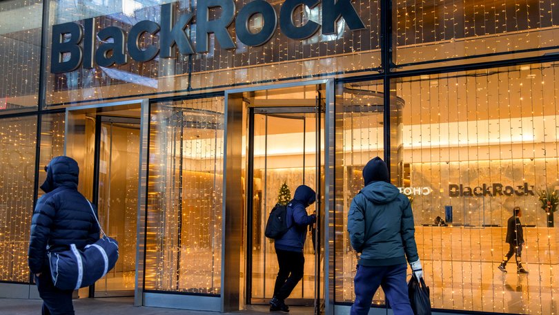 The BlackRock headquarters in New York, US. 