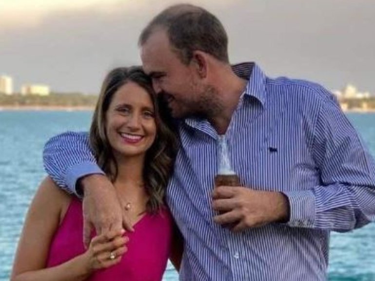 Chris &#8216;Willow&#8217; Wilson with his wife Danielle. Supplied