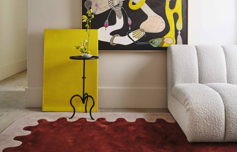 Introducing bold patterns onto your floors makes a big impact. Pic: Smac Studio.