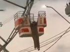 A Brazilian woman has miraculously walked away unharmed after almost plunging to her death at a local carnival.