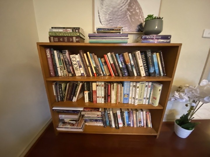 A bookshelf inside Patterson’s master bedroom contained many religious texts. They included books on Christian Theology, bibles, and books by evangelist preachers. Other texts in the collection include “The Shack”, a novel by Canadian author William Young about a serial killer, and “Schemes of Satan”. In a description online, the book would suit “Christians who need tools and strategies to overcome the devils influence in their lives.”