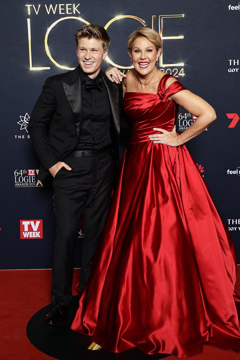 Robert Irwin and Julia Morris attend the Logie Awards in 2024.