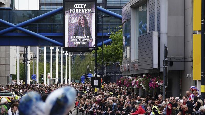 Ozzy Osbourne funeral: 'Home of metal' gathers on streets of Birmingham to farewell Prince of Darkness
