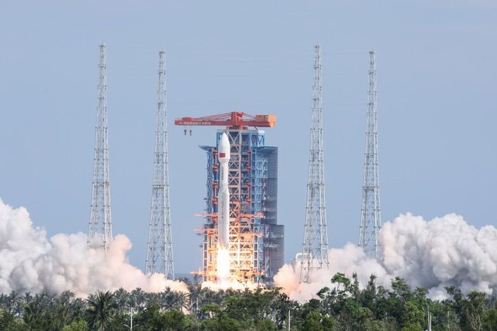 China’s Long March 8A rocket launched from the Hainan commercial spaceport at 5.49pm AEST on Wednesday.