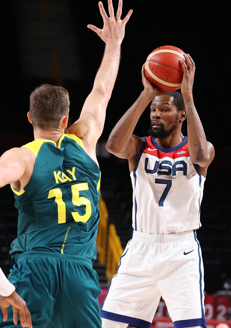Kevin Durant in the Olympics against Australia.