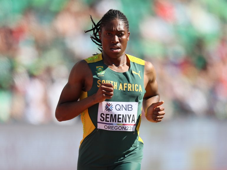 Olympic 800m champion Caster Semenya.