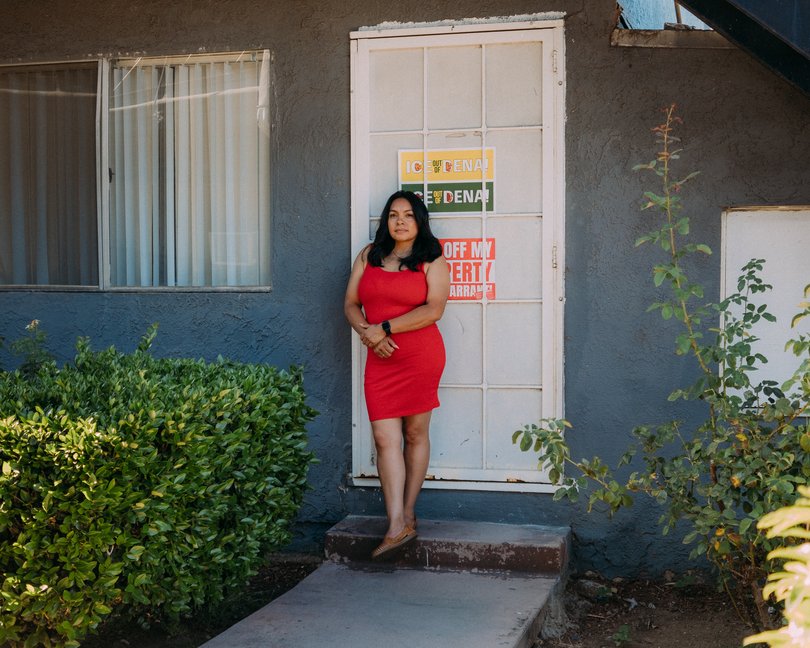 Anti-ICE community member Elizabeth Castillo.