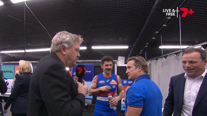 Luke Beveridge’s frosty relationship with the media keeps rolling on.