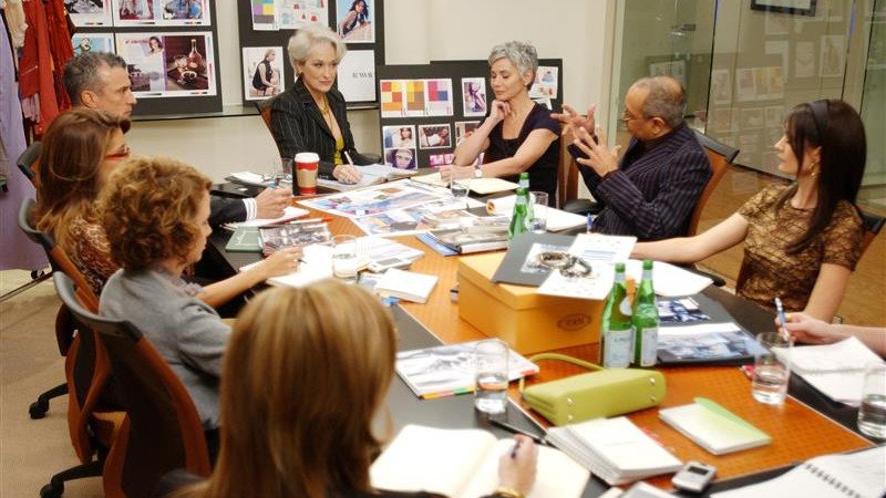 Anna Wintour has said it is ‘for the audience . . . to decide if there are any similarities’ between her and the Devil Wears Prada’s Miranda Priestly character played by Meryl Streep.