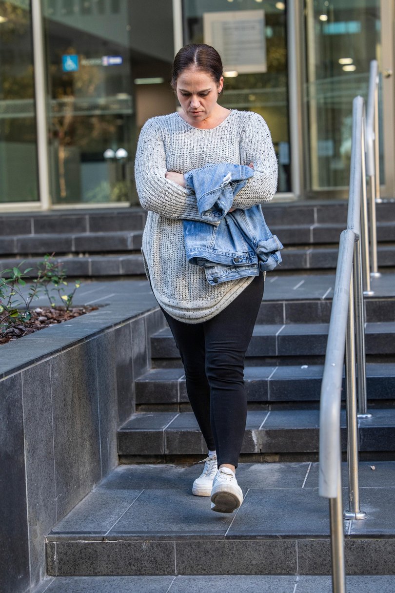 Monique Burton gave birth on the couch in the lounge room of their home in Geraldton.