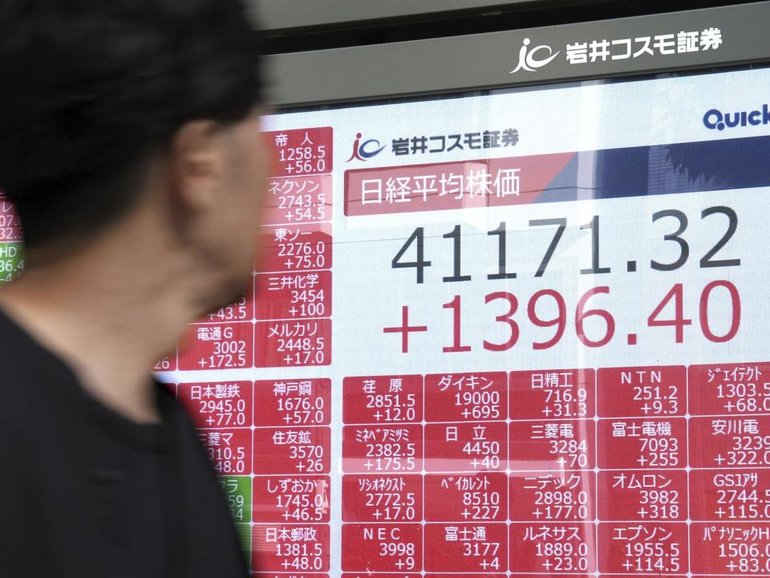 Japan's Nikkei has dropped 0.6 per cent in morning trade. (AP PHOTO)