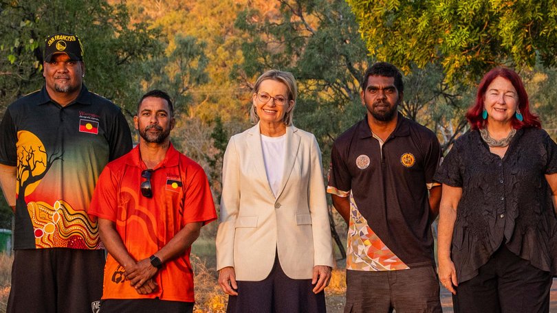Leader of the opposition Sussan Ley arrives in Kununurra to meet with leaders from the Waringarri Aboriginal Corporation.