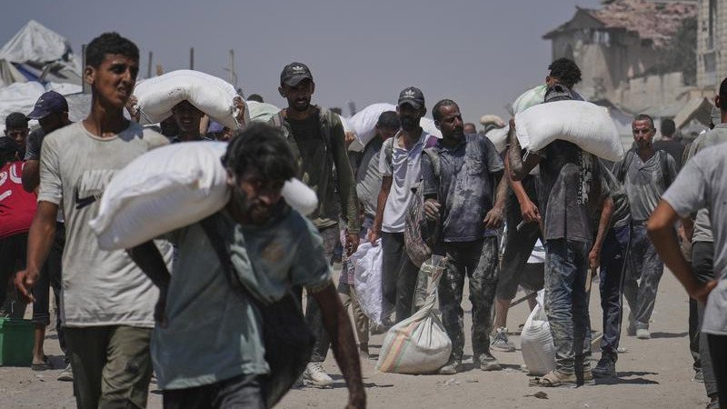 Steve Witkoff has visited southern Gaza during international outrage over starvation, shortages and deadly chaos near aid distribution sites. (AP PHOTO)