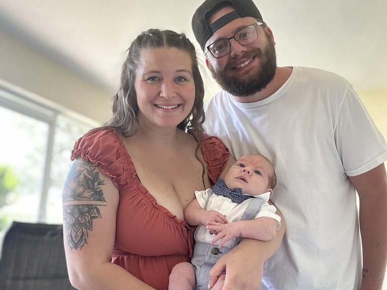 A family is mourning the heartbreaking loss of their five-month-old baby boy after he was fatally mauled by the family dog on the evening of his mother’s birthday.