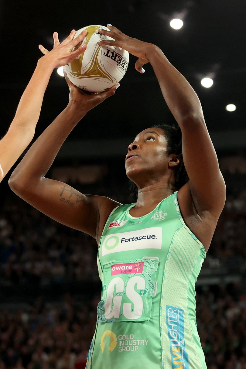 West Coast Fever star Jhaniele Fowler-Nembhard played well.