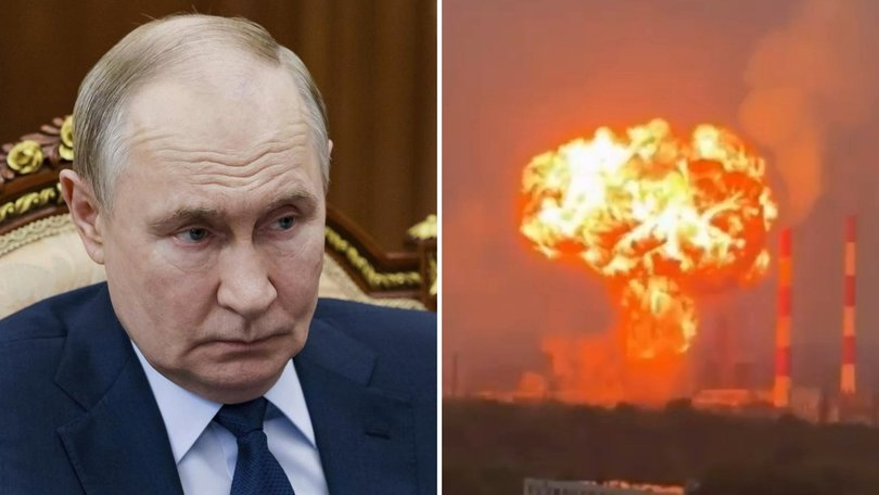 Kyiv targeted oil refineries and a key military airfield for drones inside Russia
