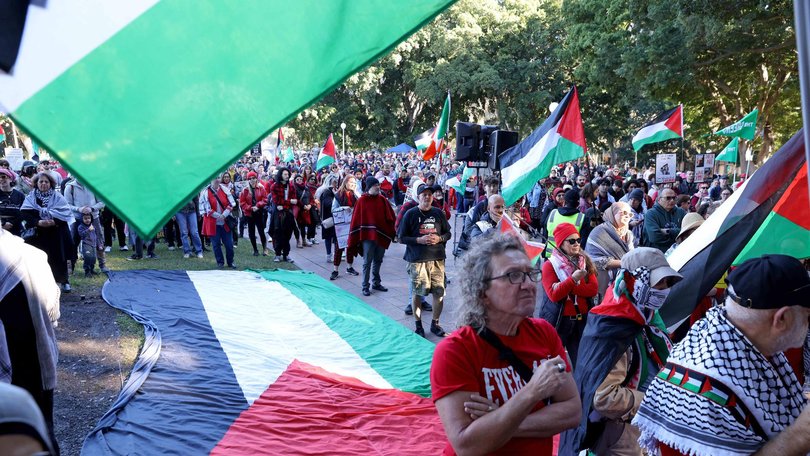 A massive pro-Palestinian protest is due to go ahead on the Sydney Harbour Bridge on Sunday. NewsWire / Damian Shaw.