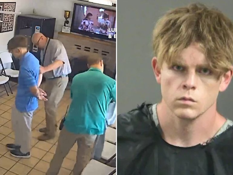 Andrew James McGann, 28, has been arrested in connection with the deaths of a married couple attacked and killed while hiking with their two young daughters.