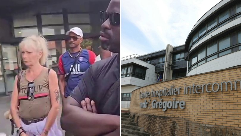 Protests erupted at the hospital after news of the videos began circulating on social media.