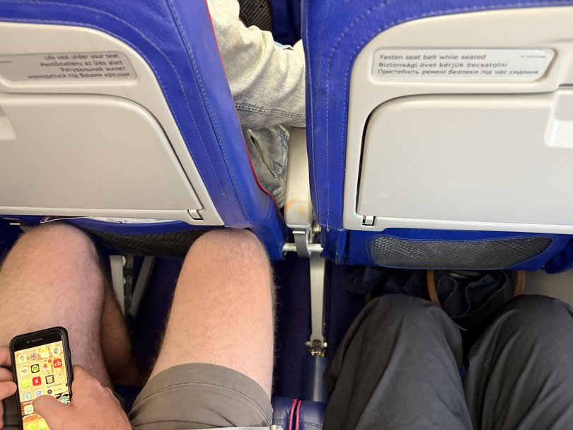 My husband and I were lucky to be assigned seats together on our Wizz Air trip, which is not guaranteed without paying for the pairing.