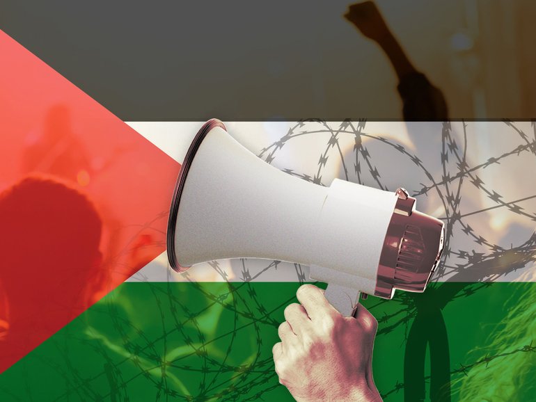 Pro-Palestinian protests and left-wing rhetoric that ignore Hamas’s role in Gaza’s suffering and distort the truth of the October 7 attacks.