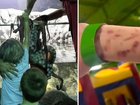 The child was left with severe bruising after being grabbed by the octopus at the San Antonio Aquarium.