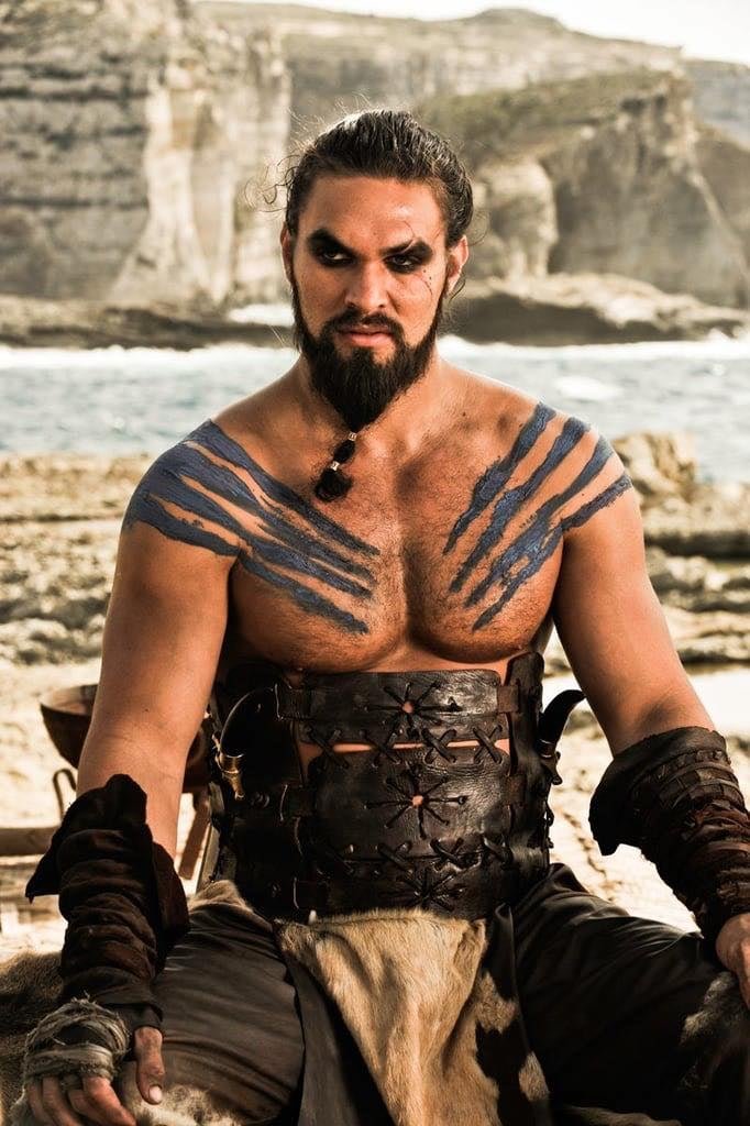 Jason Momoa as Khal Drogo in Game Of Thrones.