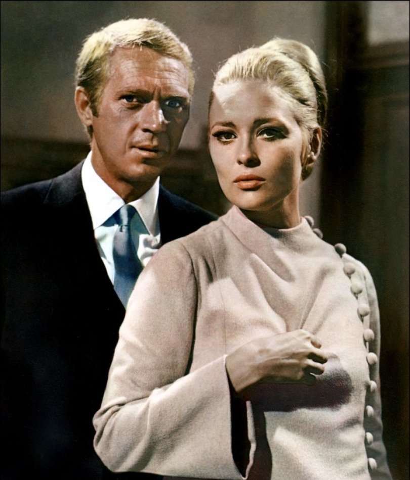 Steve McQueen and Faye Dunaway in The Thomas Crown Affair 1968.