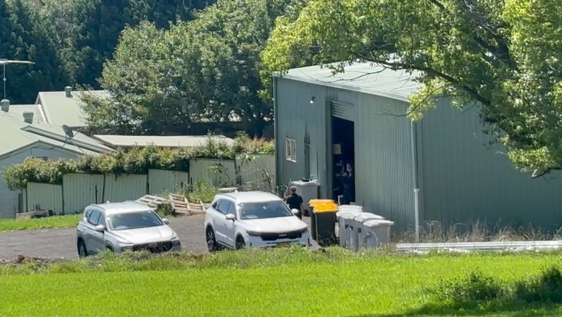 The Dural property at the centre of the fake caravan terror plot.