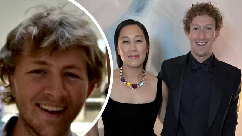 Andrew Tulloch, left, and Mark Zuckerberg and Priscilla Chan.