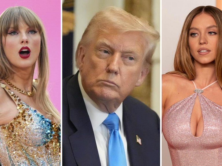 Taylor Swift, Donald Trump, Sydney Sweeney