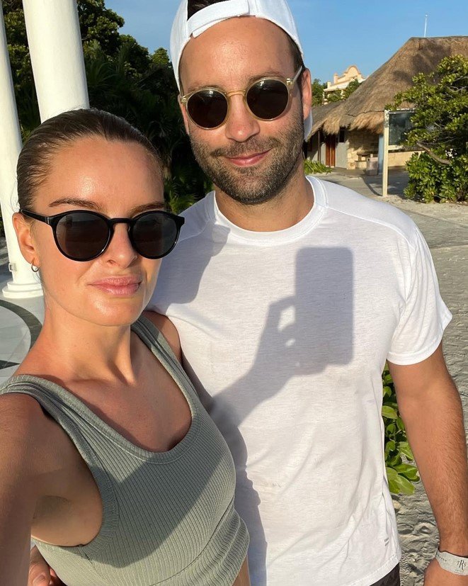 Jimmy Bartel and partner Amelia Shepperd.