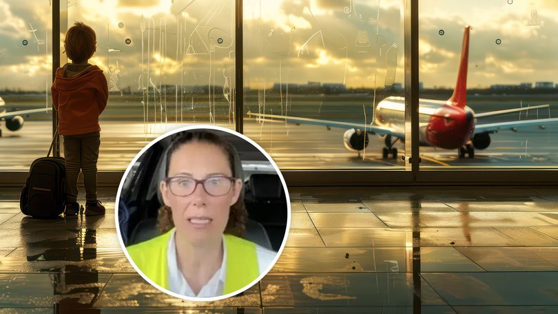 Lilian, inset, was godsmacked when parents abandoned their 10-year-old son at the airport in Barcelona.