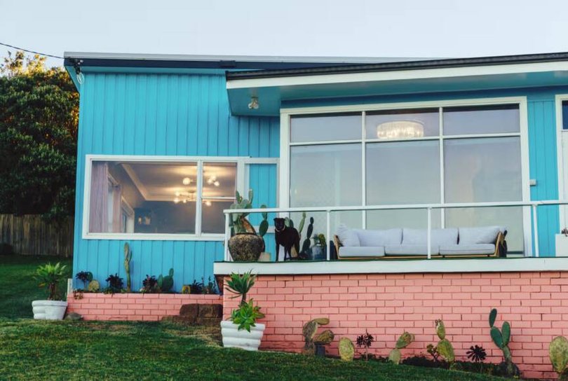 The exterior of the home recently had a colourful makeover. Picture Instagram/Wanagi Zable-Andrews