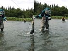 A fishing trip in Alaska took an unexpected turn for the Seattle Kraken NHL team’s mascot Buoy, when they were chased by a grizzly bear.
