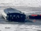One person is missing after reports a boat capsized at Sanur Beach, Bali.
