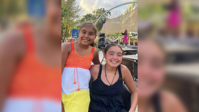 Kiah Bell-Parsons (right) was snorkelling near the popular tourist destination of Phi Phi Island with her mother, Nat and sister, Kelsie, (left) when the horrific incident occurred.