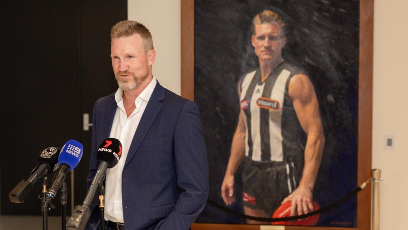 Nathan Buckley would take a call about the Melbourne coaching job. Picture: Jason Edwards