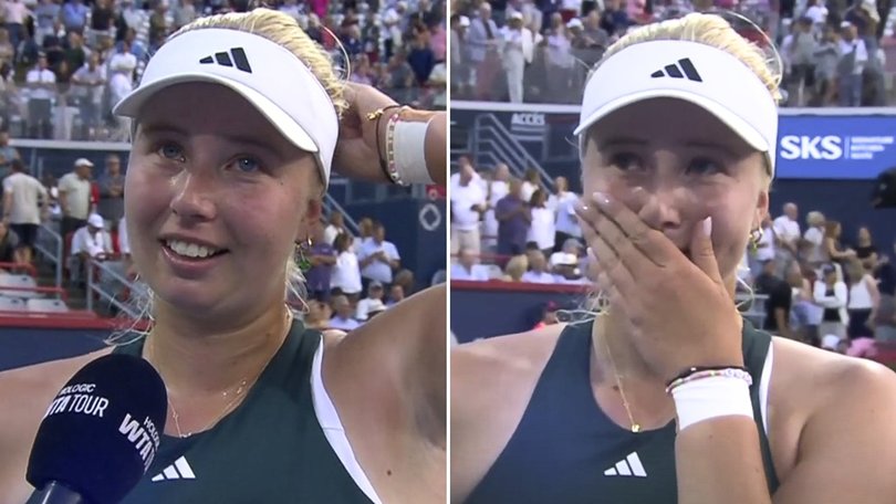Clara Tauson is playing the Canadian Open through the grief of losing her grandfather.