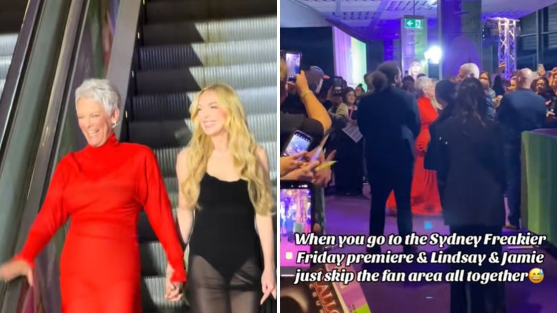 Fans have been left devastated after Lindsay Lohan and Jamie Lee Curtis after they were snubbed at the Australian premiere.