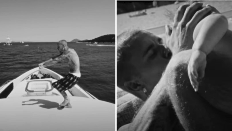 Justin Bieber has released the first music video for his new album Swag, with his wife Hailey and son Jack starring in very intimate moments.