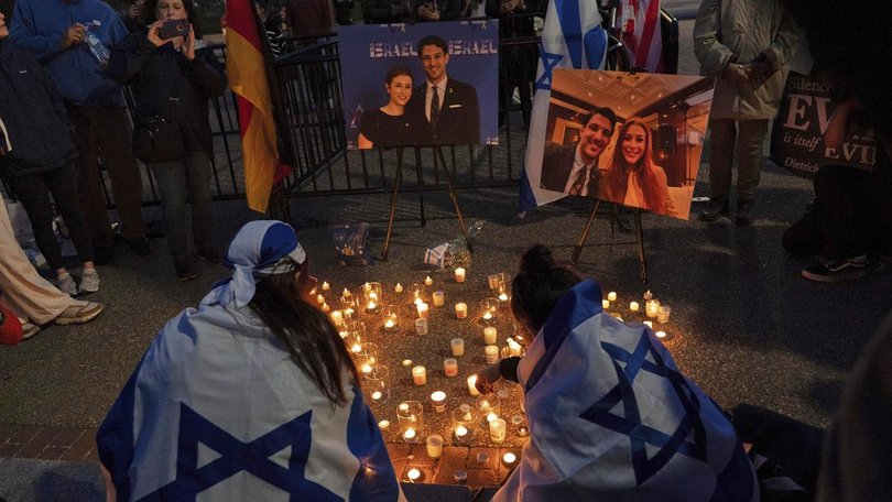 Israeli embassy staffers Yaron Lischinsky and Sarah Milgrim were gunned down outside a Jewish museum (AP PHOTO)