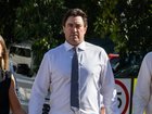 Outback Wrangler Matt Wright and his wife Kaia Wright approaching the Supreme Court in Darwin. NewsWire/Pema Tamang Pakhrin