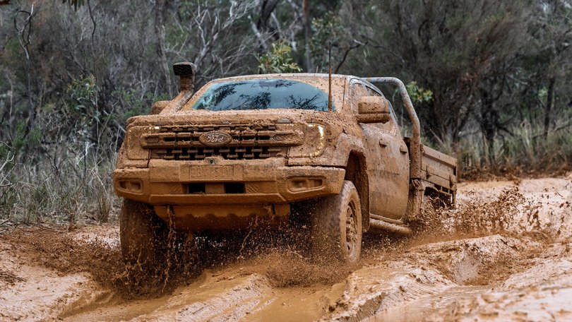Watch the Ford Ranger Super Duty get torture-tested and caked in 600kg of mud