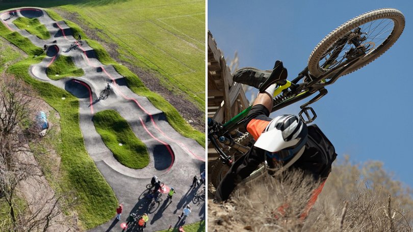 An eight-year-old boy was impaled by his handlebars after a freak accident.