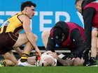 Jeremy Howe was knocked out cold in a sickening collision. 