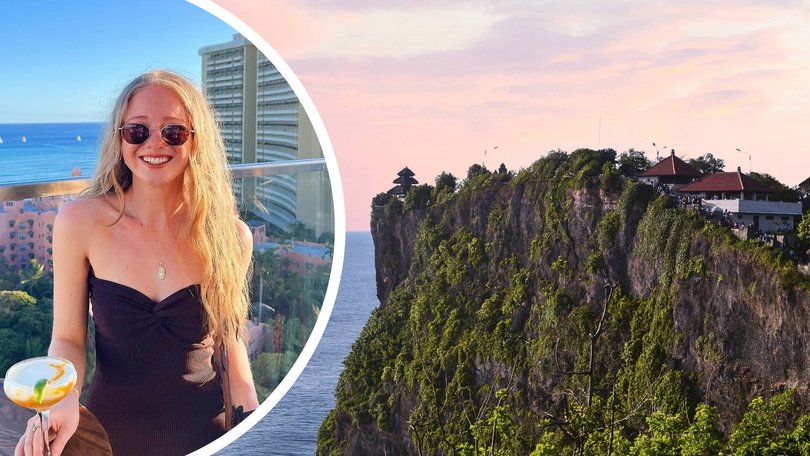 Aussie Jazz Walsh was enjoying a massage at the luxury resort when the raid occurred.