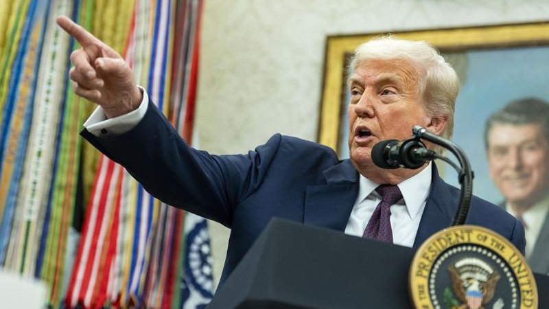 US President Donald Trump’s higher tariffs on imports from dozens of countries have kicked in. (EPA PHOTO)