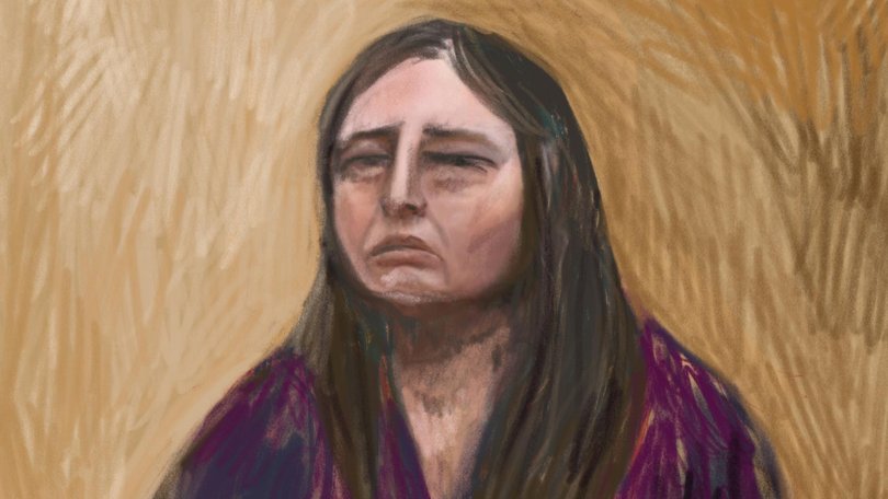 A court sketch of Erin Patterson. Picture: NewsWire / Anita Lester