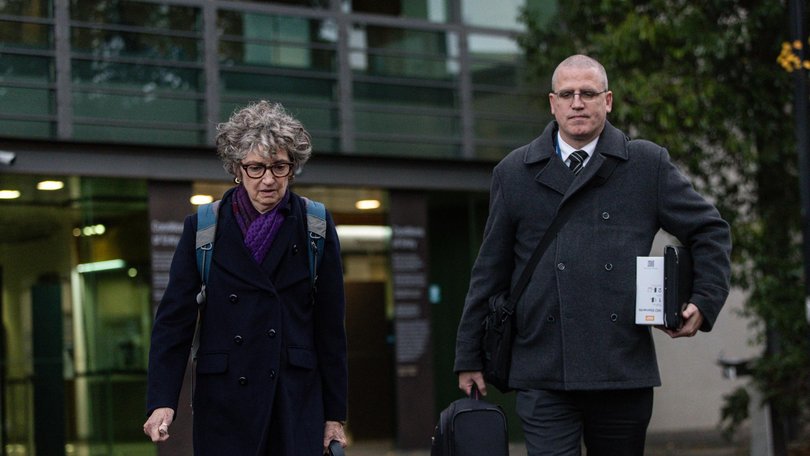 Crown Prosecutor Nanette Rogers SC and Detective leading Senior Constable Stephen Eppingstall. Picture: NewsWire / Diego Fedele